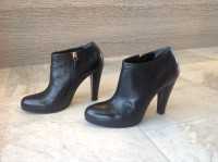 Authentic Miu Miu Black Ankle Boots Size 36 1/2