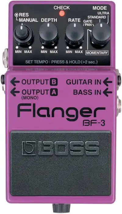 Boss BF-3 Flanger Pedal Mint ( not original picture )., $95. Boss CS-3 Compression Sustainer Pedal M...