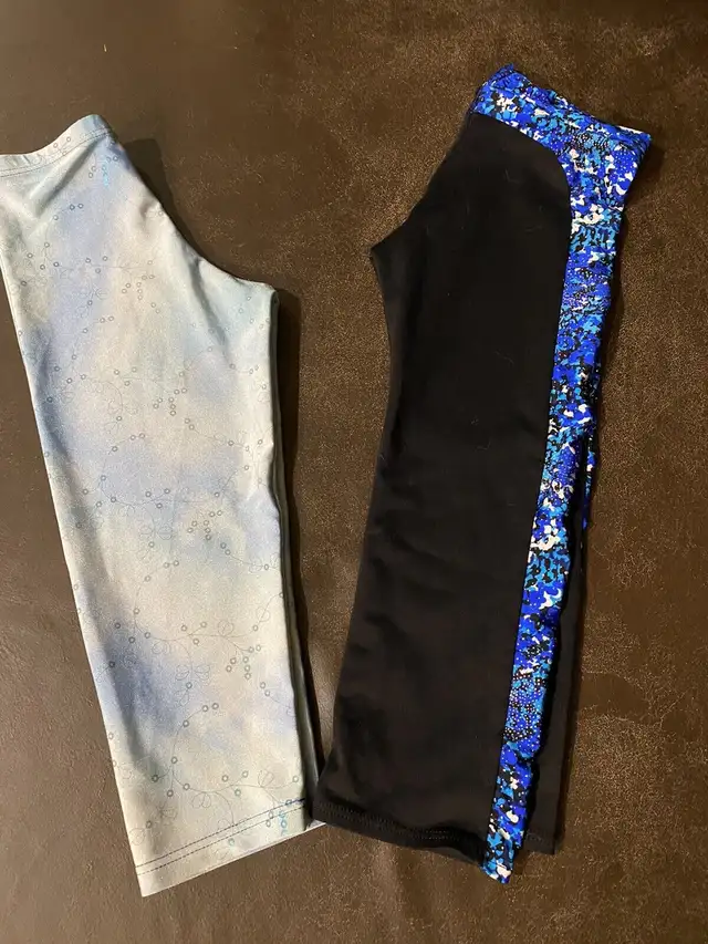 2 Pairs of Girls Size 10/12 Crop Leggings for Dance Gymnastics