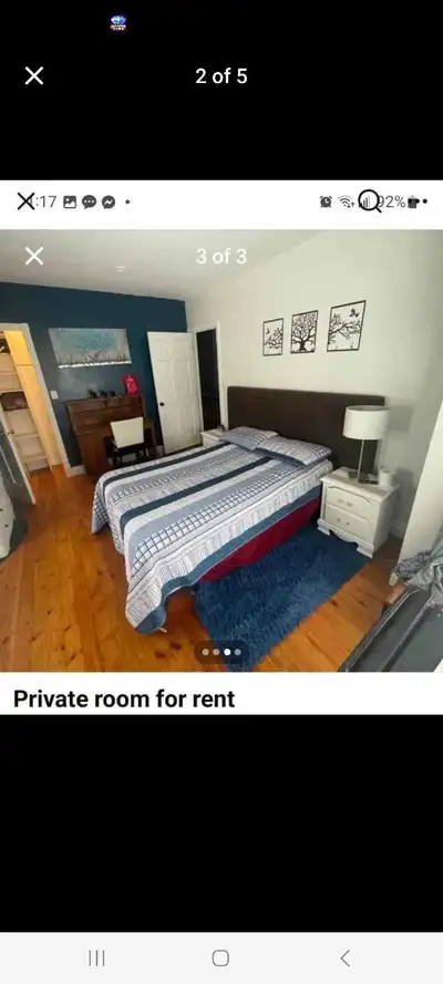 I am offering a private room for rent that is nicely furnished and has a comfortable bed. The room i...