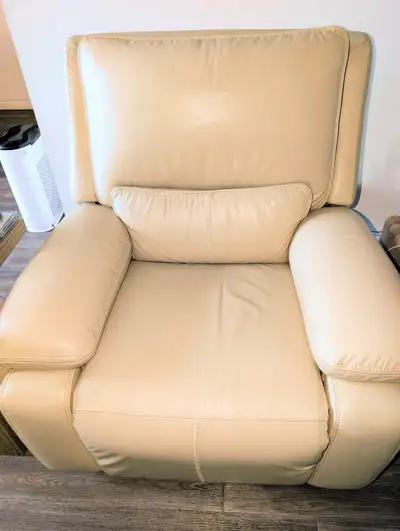 Leather Power recliner, View more