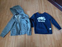Roots size 5t unisex sweater & zip up hoodie