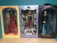 Disney limited edition collector dolls (Aurora, Anna, Elena)