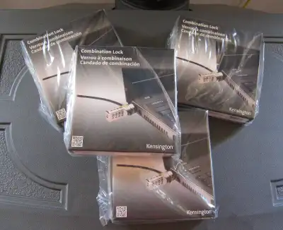 New Unopened Kensington Computer Laptop Lock and Cable Sets, View more