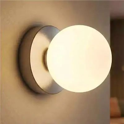 Battery Operated Wall Sconce, Dimmable Wireless Brushed Nickel , View more