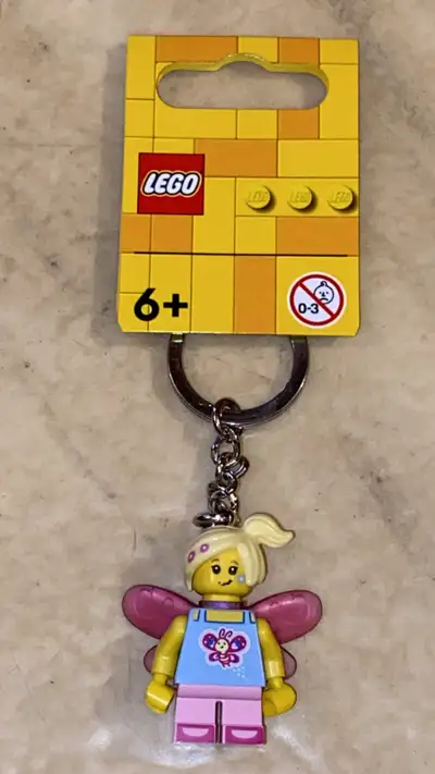 Lego Minifigure Keychain Keyring New Butterfly Girl Toy Figure, View more