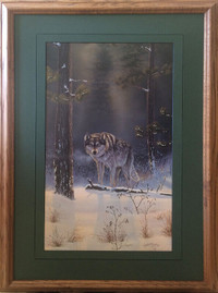 Shadow Hunter framed picture ready to hang finish size 19" X 28"