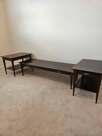 Coffee Table & 2 End Tables