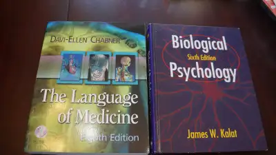 Selling 2 Textbooks in excellent condition. The Textbooks are as follows: 1) Biological Psychology S...