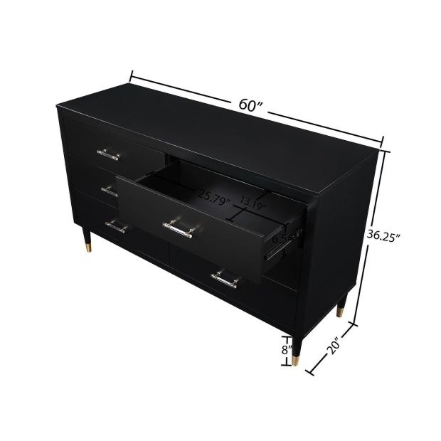 Elegant Modern Black Dresser - 50% Off! in Dressers & Wardrobes in Hamilton - Image 2