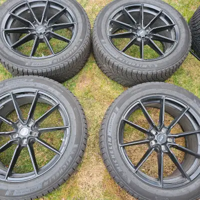 selling four 20 inch Michelin winter tires with OPE alloy rims and TPMS sensors for $1800. 95% of tr...