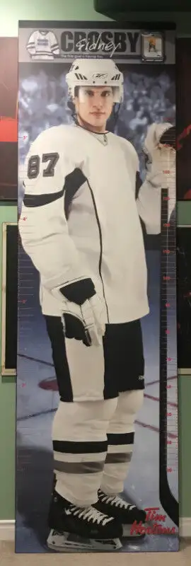 This is a one of a kind. A life size laminated poster of Sidney Crosby! Measures 78 inches high by 2...