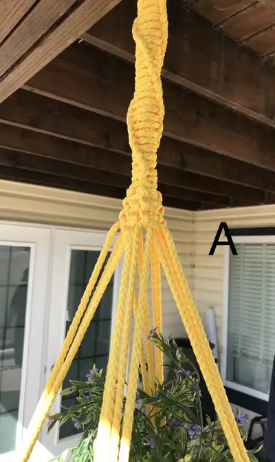 Outdoor Macrame plant hanger, View more