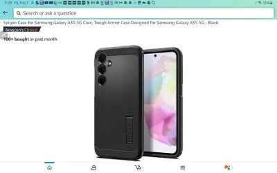 Spigen tough armor case for Samsung Galaxy A35 5G black, View more