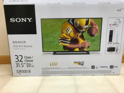 Sony 32” Bravia LED TV with remote