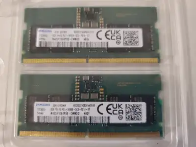 Some used laptop ram for sale. 1) DDR5 A pair of 8gb DDR5 5600MT/s (first picture) , $80/piece, $150...