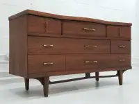 Mid-century walnut sideboard / credenza / dresser 