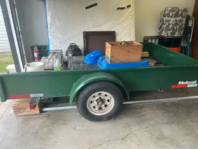 Original owner, light personal use only. Always stored indoors, has wood deck 2x10s with fold up dri...