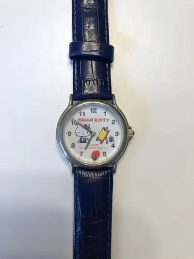 Sanrio Ladies Hello Kitty Watch with leather straps -like new, View more