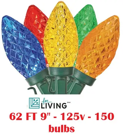 Christmas String Lights - 62FT 9" - 150 Bulbs, View more