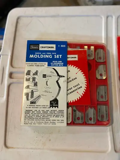 Craftsman Radial and Table Saw Molding set, View more