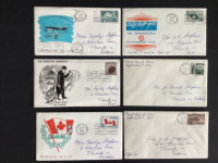 1965 - First Day of Issue Canadian postage stamps envelopes
