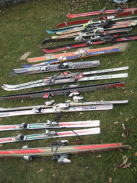 downhill skis,  boots and poles