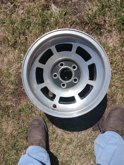 4 corvette slotted aluminum wheels