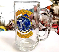 SEAWAY KIWANIS OKTOBERFEST BLUEWATERLAND HEAVY GLASS BEER MUG