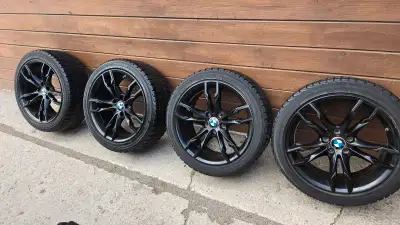 Bmw rims 225 45 18 Yokohama tires. Dot 2017 5x112bolt pattern