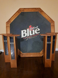 RARE! 8 seat labatt blue pilsener poker table