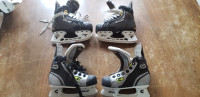 Hockey skates(kids) for sale, 2 pairs. $40 a pair/$60 for both.