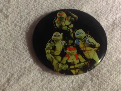 Teenage mutant ninja turtles button pin, View more