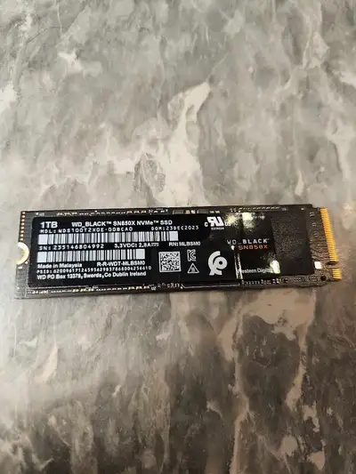 SSD WD Black 1TB SN850x Santé 100% NVMe M.2 2280 PCIe 4.0 x4, View more