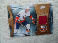 Upper Deck-New York Islanders-#14-Bob Bourne Jersey Hockey Card.