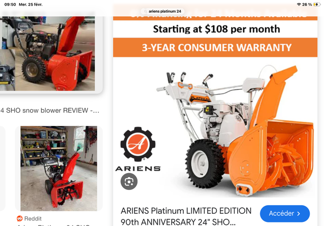 ARIENS PLATINIUM NEUVE. SHO 13HP SUPER FORTE FAUT VOIR in Other in Laurentides - Image 6
