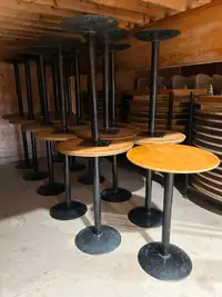 30" Round Wood Cocktail Tables