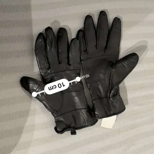 Women's Black Stylish Pure Leather Gloves Size 7 in Women's - Other in Oshawa / Durham Region - Image 7