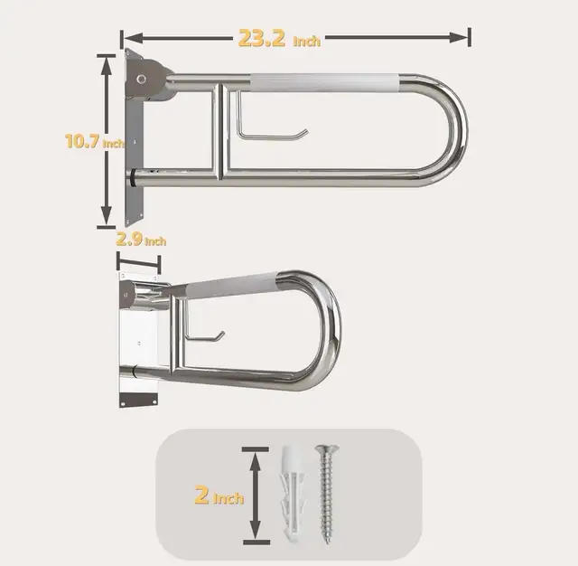  foldable toilet, grab bar in Health & Special Needs in Mississauga / Peel Region - Image 7