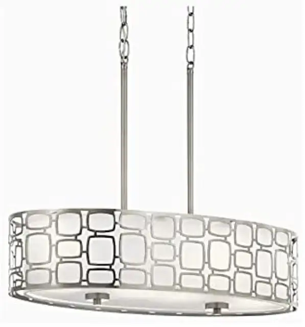 Kichler Sabine Brushed Nickel Contemporary Fixture NEW $35 in Indoor Lighting & Fans in Brantford - Image 2