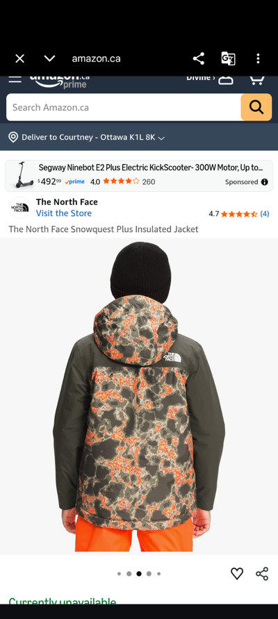 The North face Boys jacket, View more