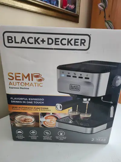 Black and Decker express machine, Cappiccini, Latte, View more