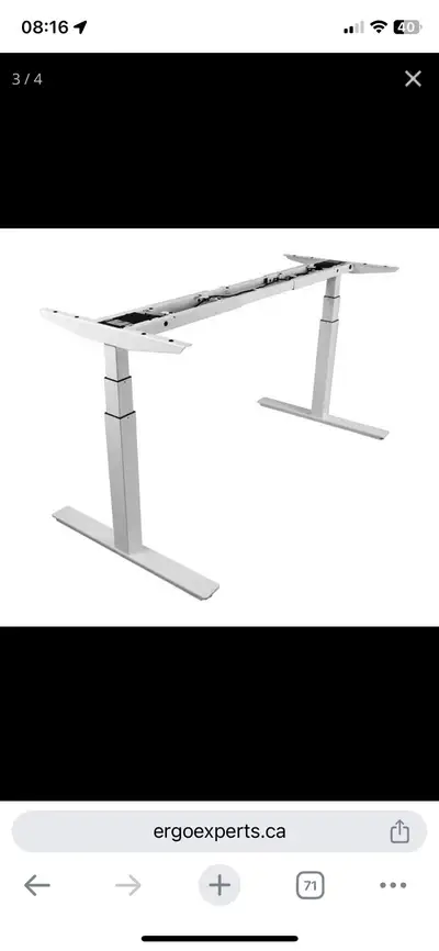 Electric 3-Level Standing Desk with Memory!, View more