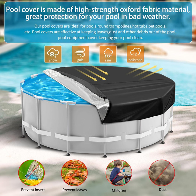 NEW: 8 Ft Round Pool Cover Solar Cover in Other in Markham / York Region - Image 3