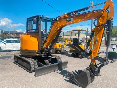 OX38E Compact Excavator - 3.8T (8,380 lbs) - Power & Comfort! ✅ Key Advantages: 25HP Kubota Engine:...