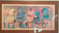 Parrot Poster, Framed with glass cover
