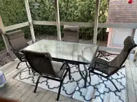 Ensemble table patio extérieur