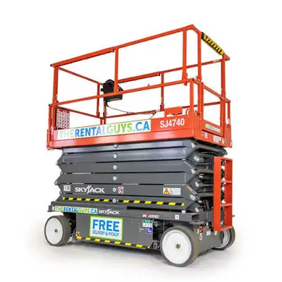 Skyjack SJ4740 Scissor Lift Rental We offer free delivery and pickup --------- Pricing ------------...