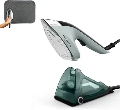 Rowenta, 2-in-1 Duo Force Iron and Steamer for Clothes, View more