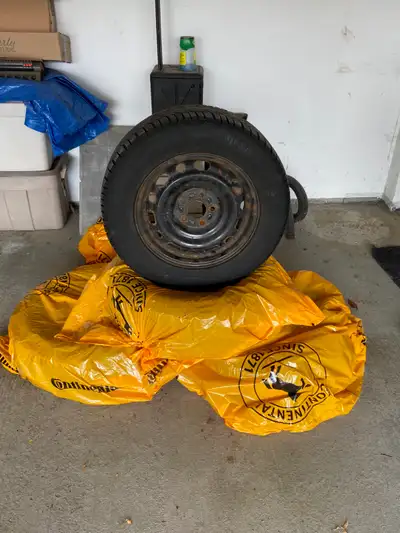 I am selling a set of Continental winter tires mounted on steel rims, providing excellent traction f...
